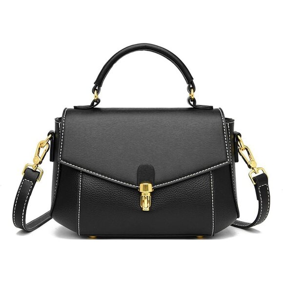 Leather Crossbody Bag for Women Roomy Organizer Removable Straps - Picture 1 of 7